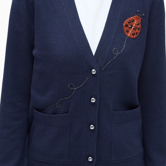 Kate Spade Lady Bug Cardigan Nwt 